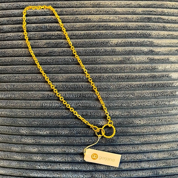 Gorjana Crew Link Necklace, Gold NWT - Picture 2 of 5